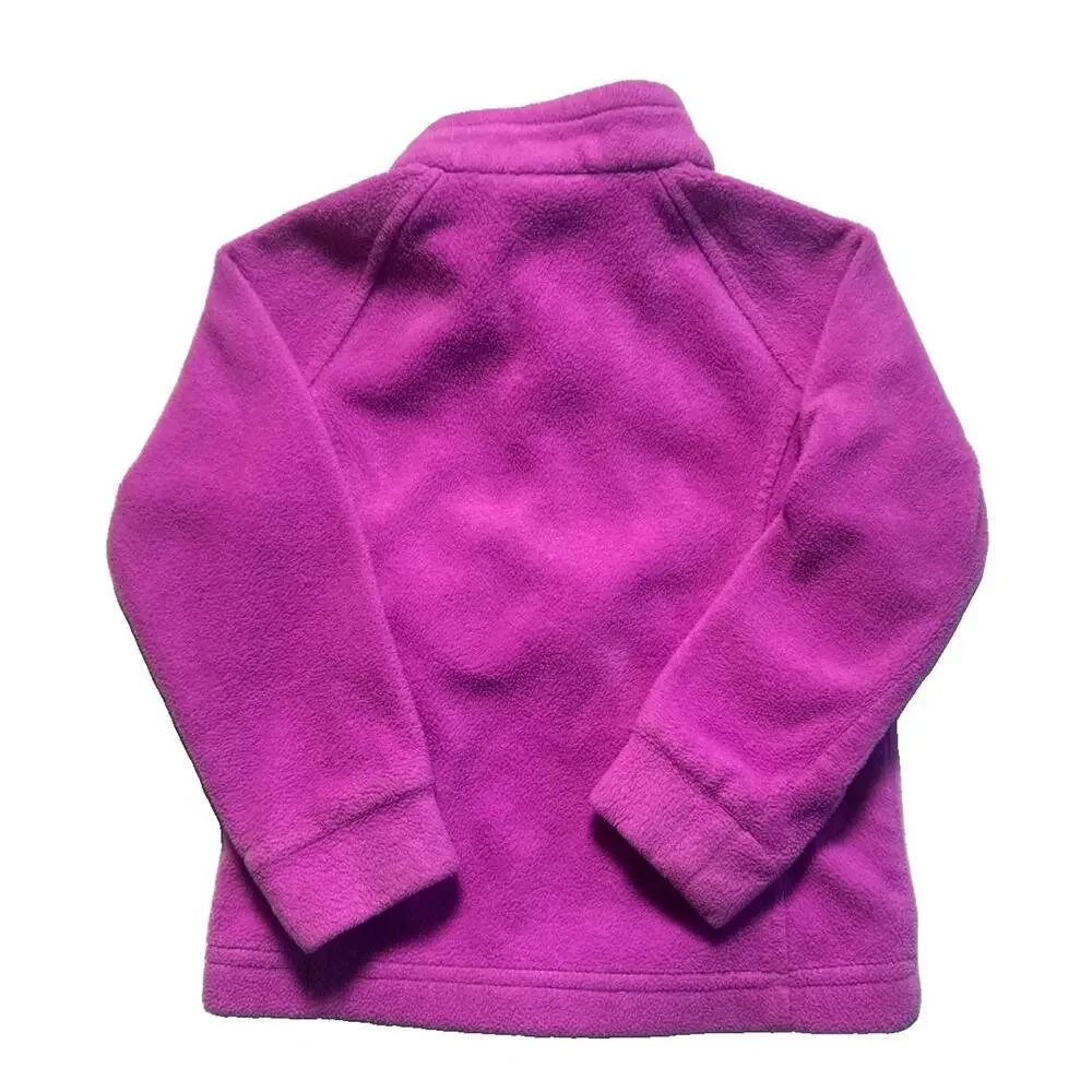Columbia Girls 3T Pink Fleece Jacket Full Zip Lightweight Soft